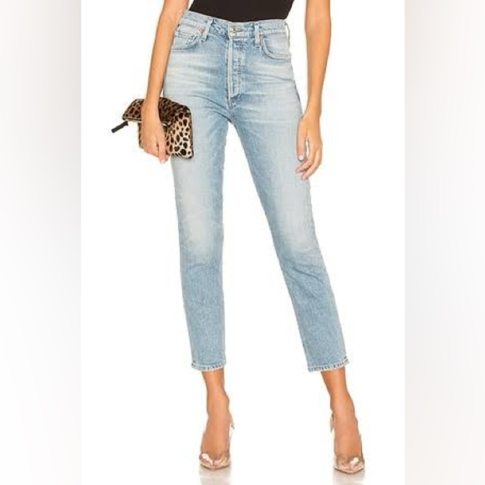 Citizens Of Humanity Olivia Crop High Rise Slim Jeans Size 26